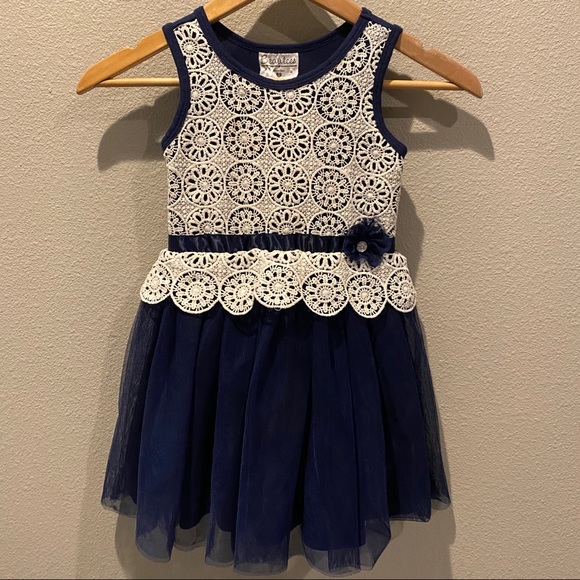 Beautees Other - A-Line Knee-length- Tulle Sleeveless - Lace dress